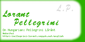 lorant pellegrini business card